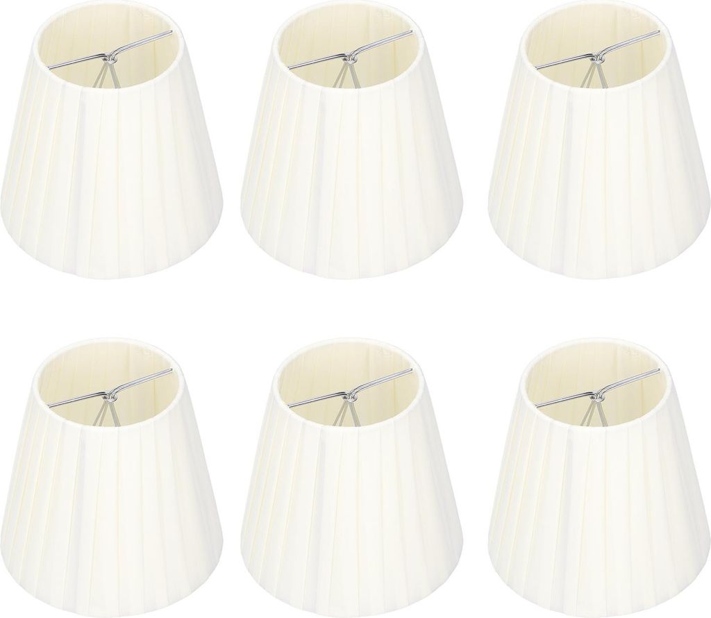 6Pcs Lampe Ombre Tissu Cristal Lustre Mur Lumière Moderne Image du produit 