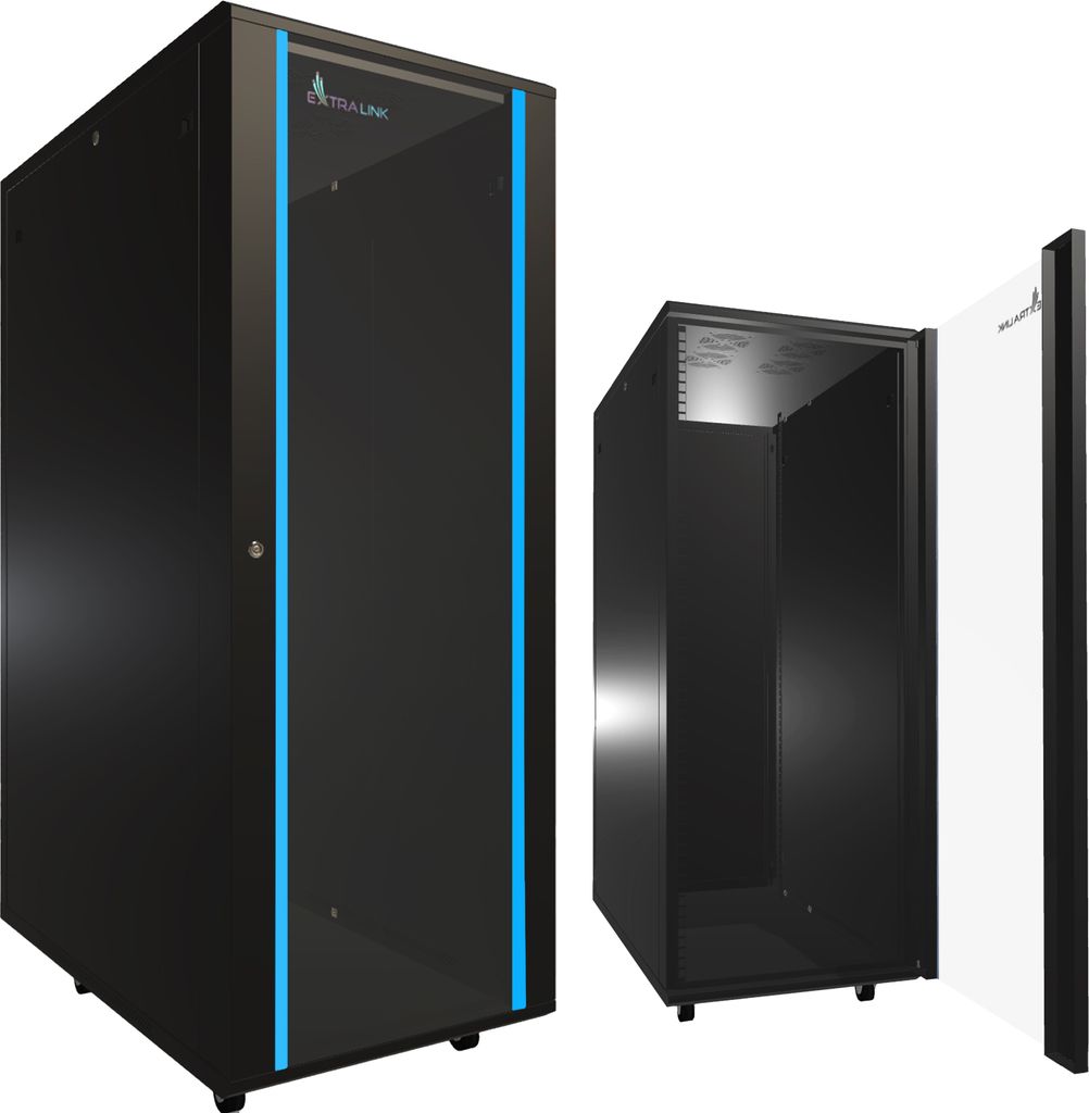 Netzwerkschrank 19 Zoll, für Switches UPS Server, 32 HE Produktbild 