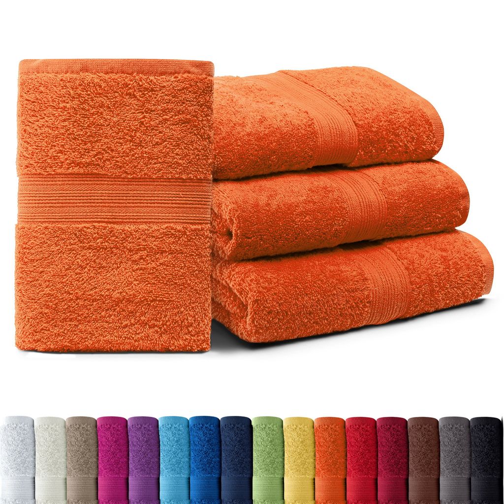 4er-Set ARIZONA Handtuch-Serie von AR Line – 100% Baumwolle, 500 g/m², 4er-Set Saunatücher XXL 100x200 cm, Terra