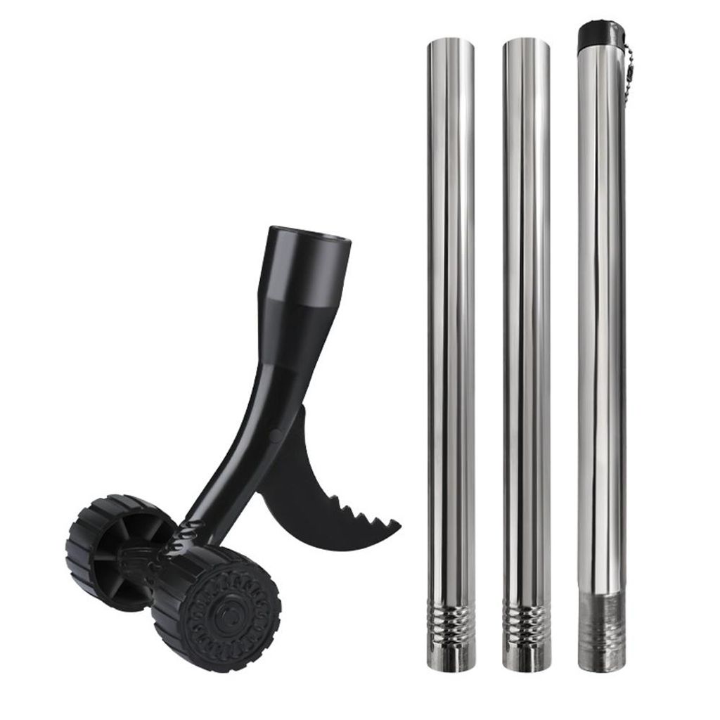 Unkrautstecher mit Rädern und langem Griff für die Terrasse Produktbild 