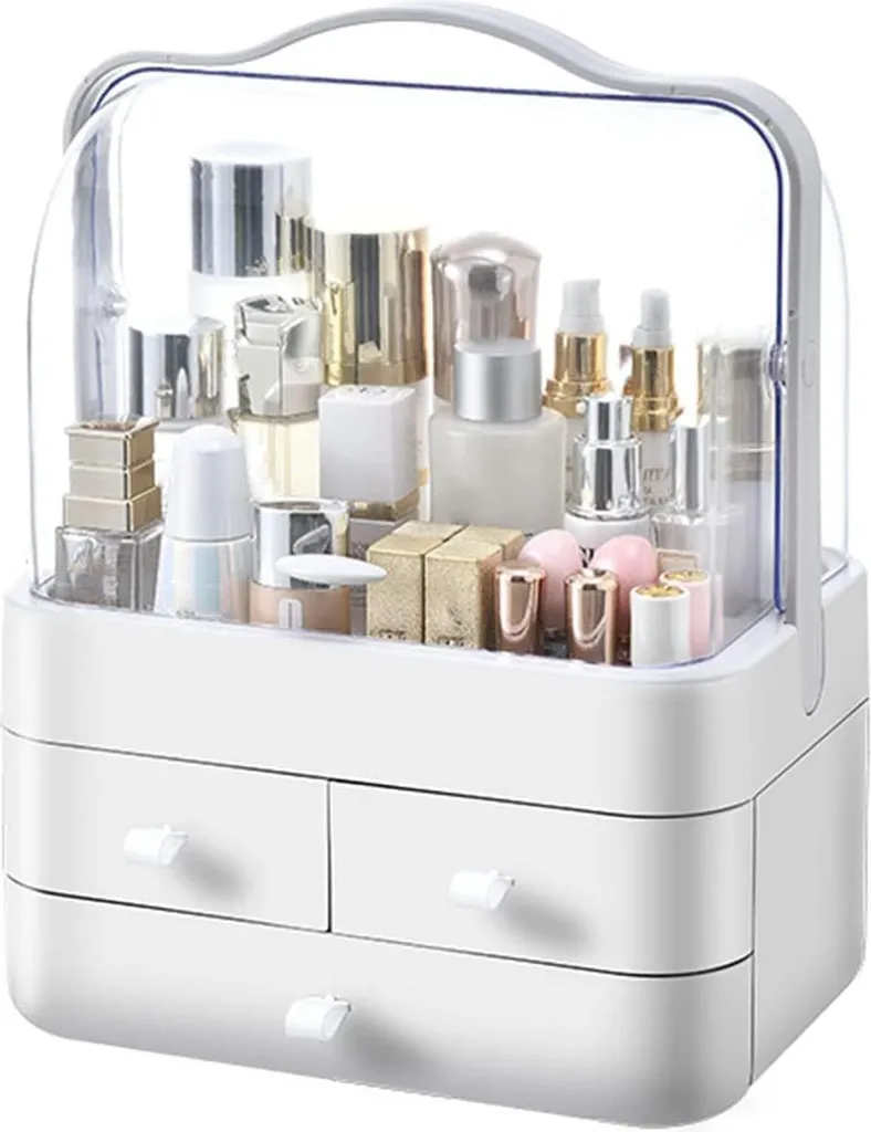 RMAN Organiseur Cosmétiques - Rangement Maquillage Étanche Antipoussière