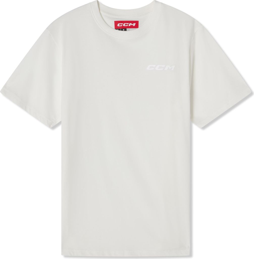 T-Shirt CCM Casual Tee Senior weiss S