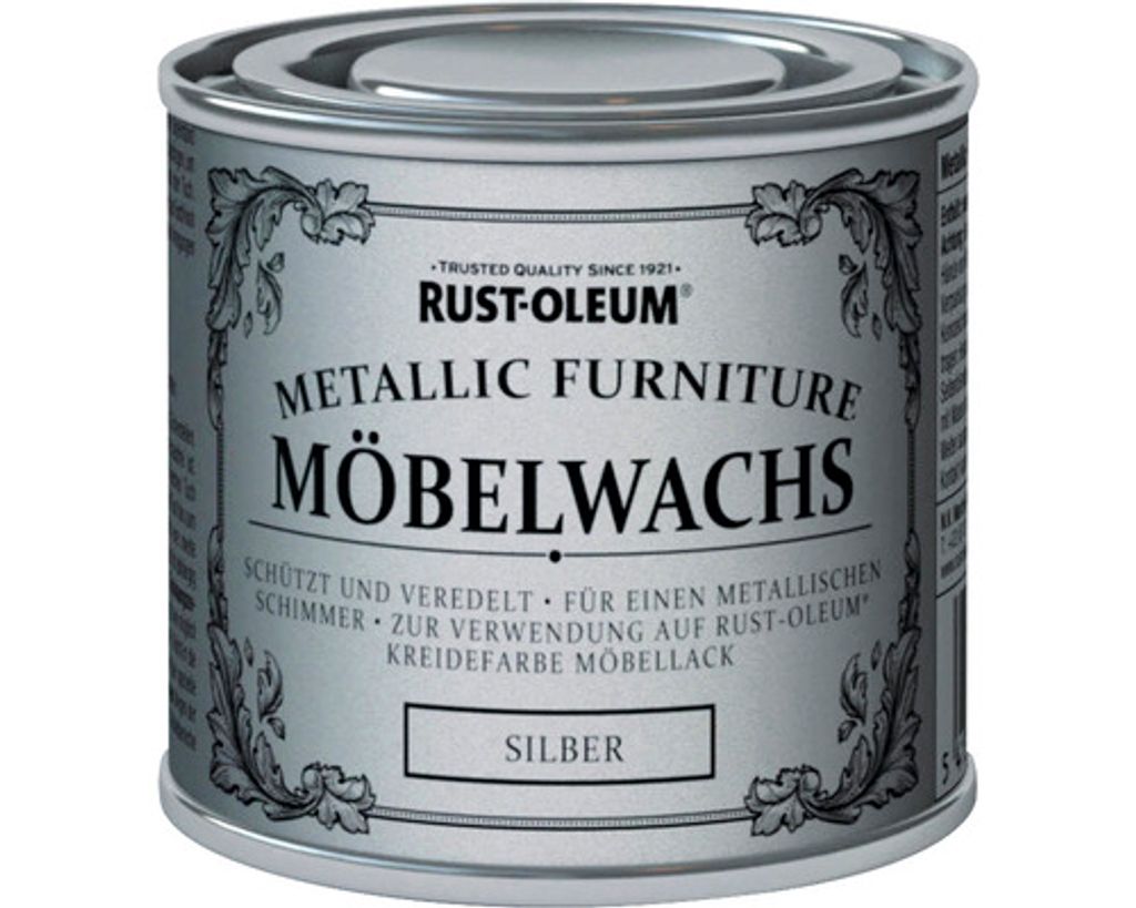 Rust Oleum Möbelwachs Silber 125ml Wachspolitur Holzwachs Produktbild 