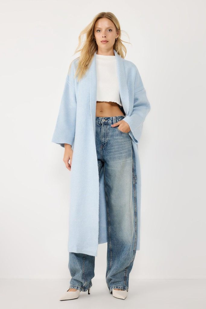 Langer Strickcardigan, Blue, Standart Size