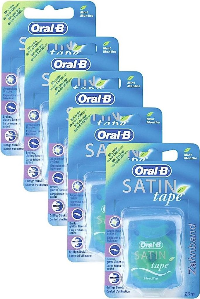 Oral-B SATIN Tape mint Zahnseide 25m, 6er Pack Produktbild 