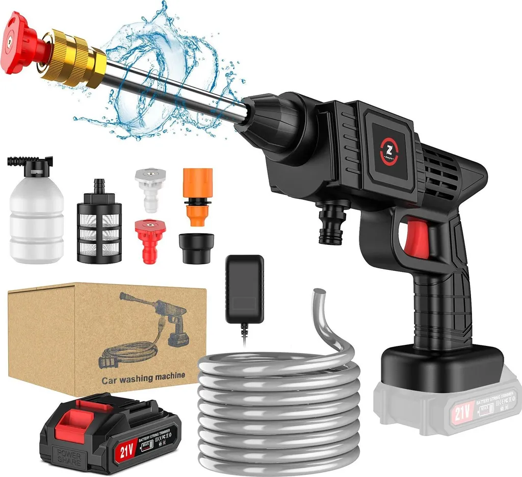 OFFERTA Idropulitrice Batteria 10000mAh | Pistola Lavaggio Auto Prezzo Shock