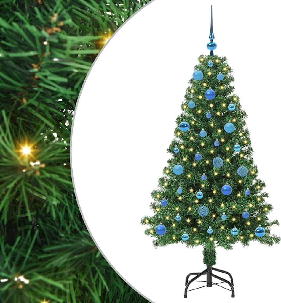 vidaXL Künstlicher Weihnachtsbaum mit 150 LEDs mit Ständer Grün 150 cm