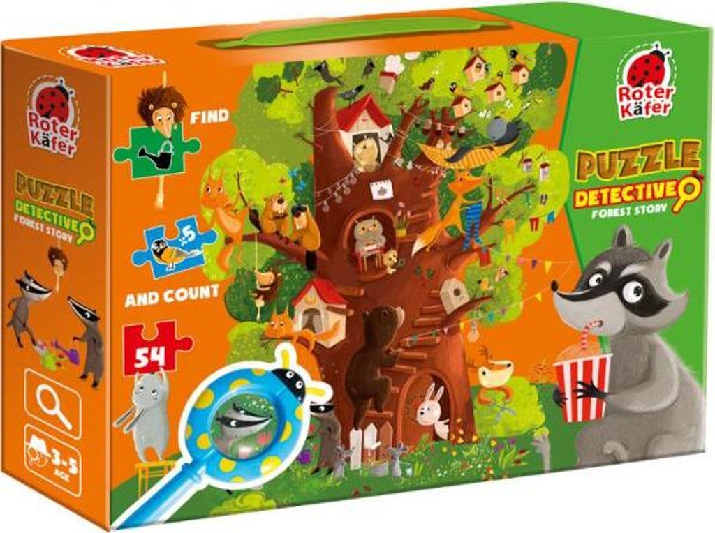 ROTER KAFER Puzzle Detektivwaldgeschichte RK1080-04