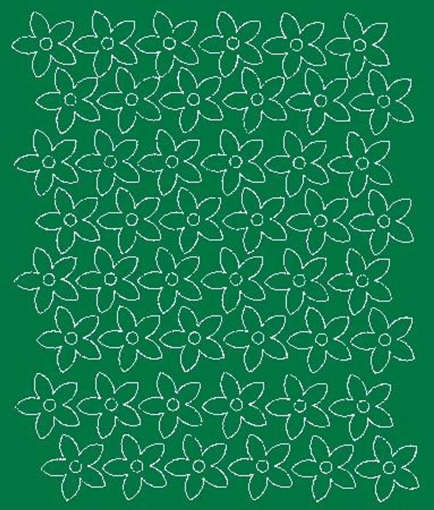 Offerta 48 Adesivi Fiori Verde Brillante 3cm - Decorazione Parete Prezzo Top