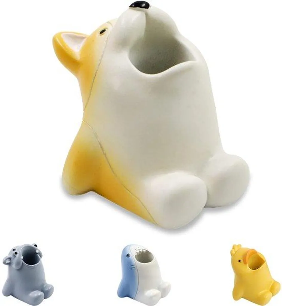 Organiseur de salle de bain enfant : support brosse à dents animaux mini