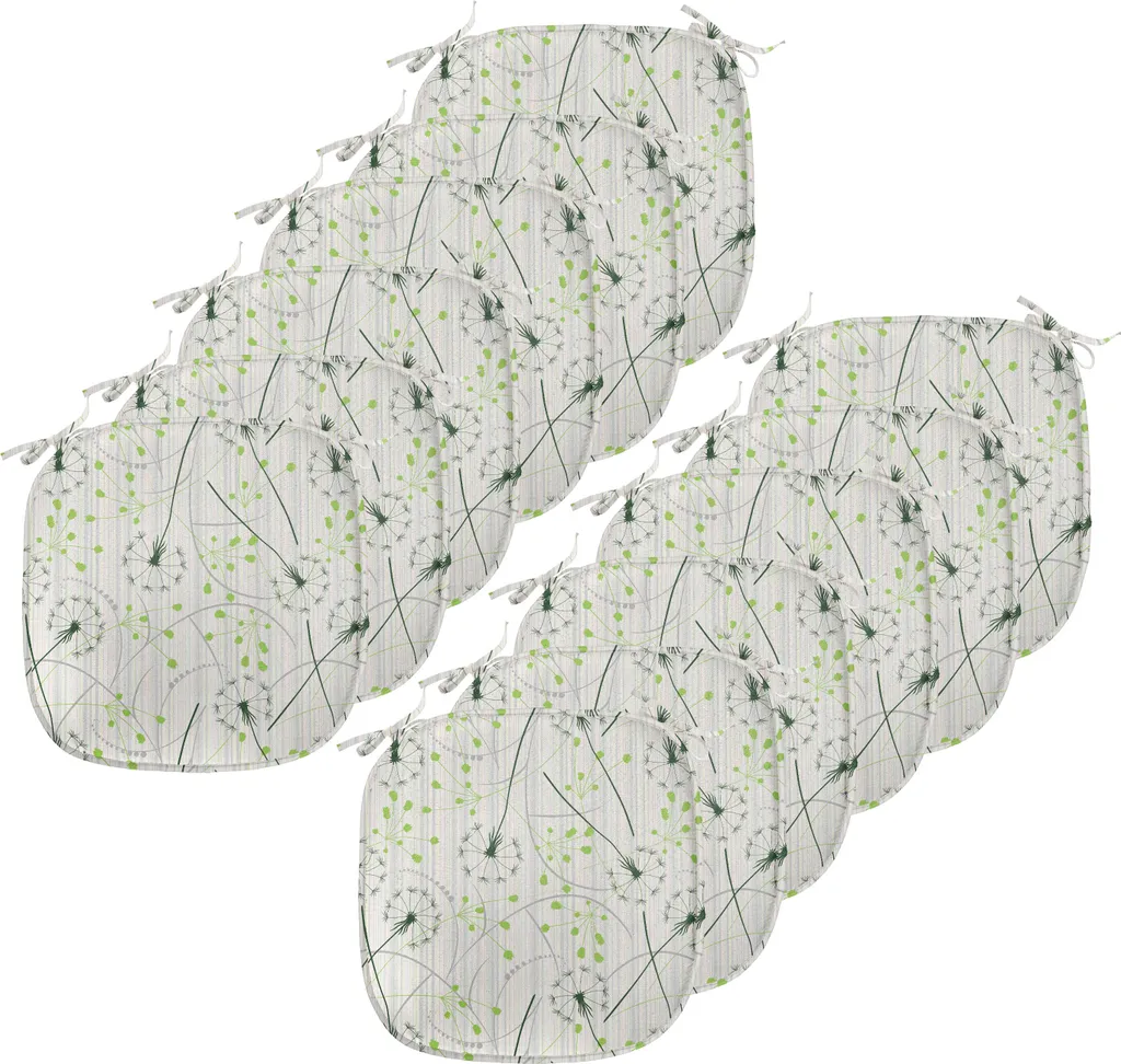 Set 12 Cuscini Sedie 40x40 ABAKUHAUS | Design Floreale Impermeabile