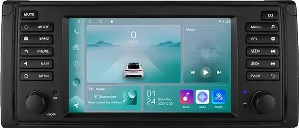Système de navigation Android 12 pour voiture 7 pouces GPS P1 32Go