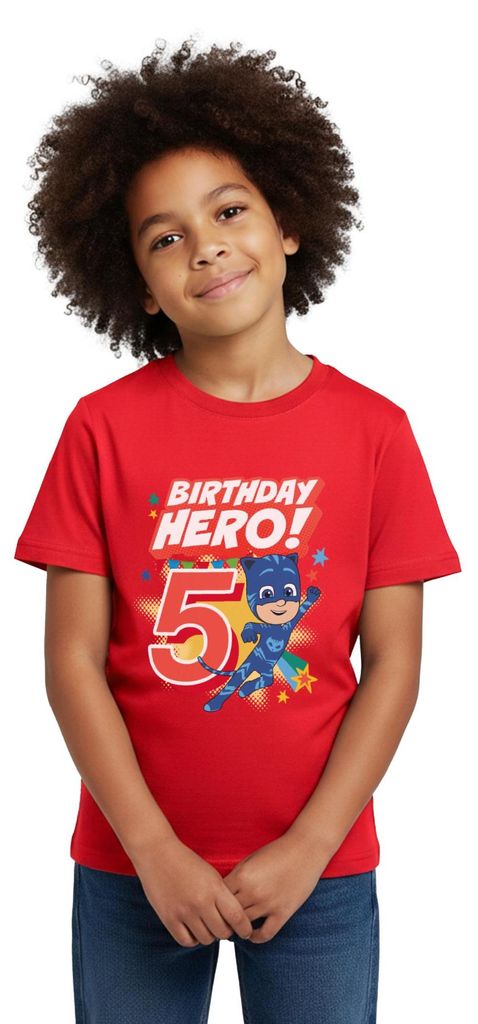 Spreadshirt PJ Masks Catboy Birthday Hero 5. Geburtstag Produktbild 