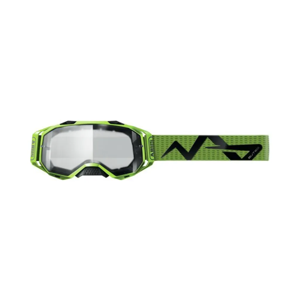 Masque Abus 68932 Buteo Neon Yellow : Lunettes VTT et Motocross Pro