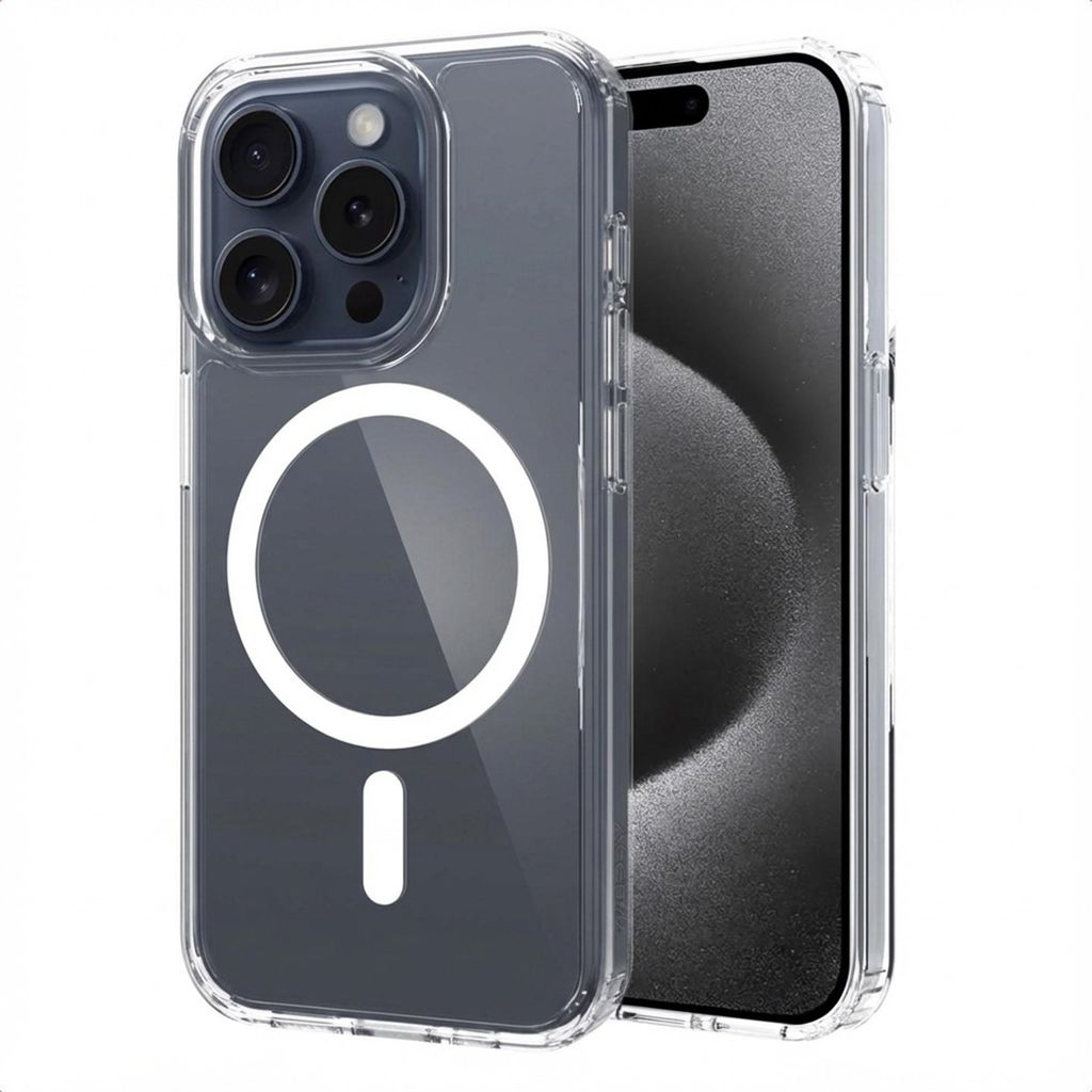 Accezz Xtreme Impact Backcover mit MagSafe iPhone 15 Pro - Transparent