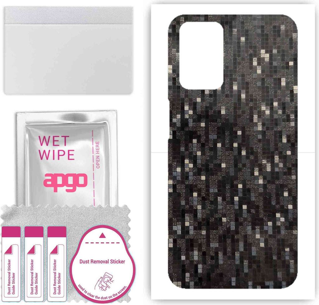 apgo Rückseite Schutzfolie, Skin, kompatibel mit Oppo A54 (2021), Hinten Displayschutzfolie aus Vinylfolie, kratzfest, einfache Montage - Carbon B...