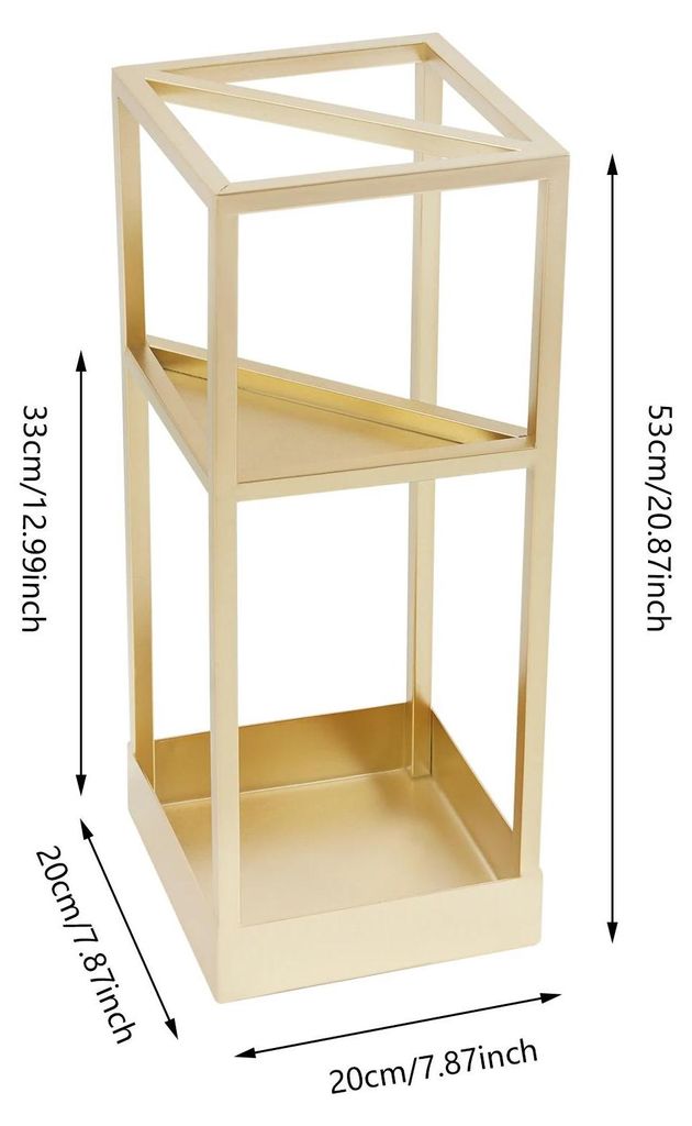 Regenschirmständer - Freistehender Schirmständer - Modernes Design - Für Flur/Diele - Gold