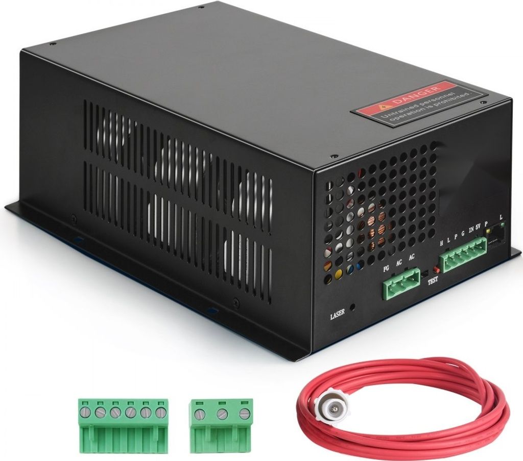 CO2-Laser-Netzteil - 150 W - Power Supply für Lasergravierer und -schneider - Laserröhre für präzise Gravuren und Schnitte