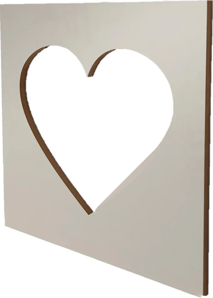 MDF Big Heart Classic - Grand Cœur en Bois à Décorer pour Loisirs Créatifs
