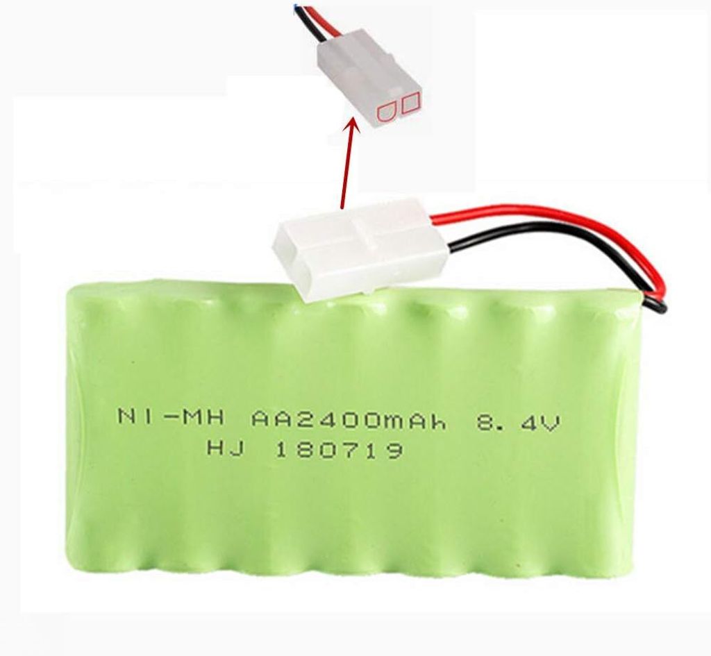 RC-Akku 8,4 V 2400 mAh, wiederaufladbarer Ni-MH-AA-Akku, Produktbild 
