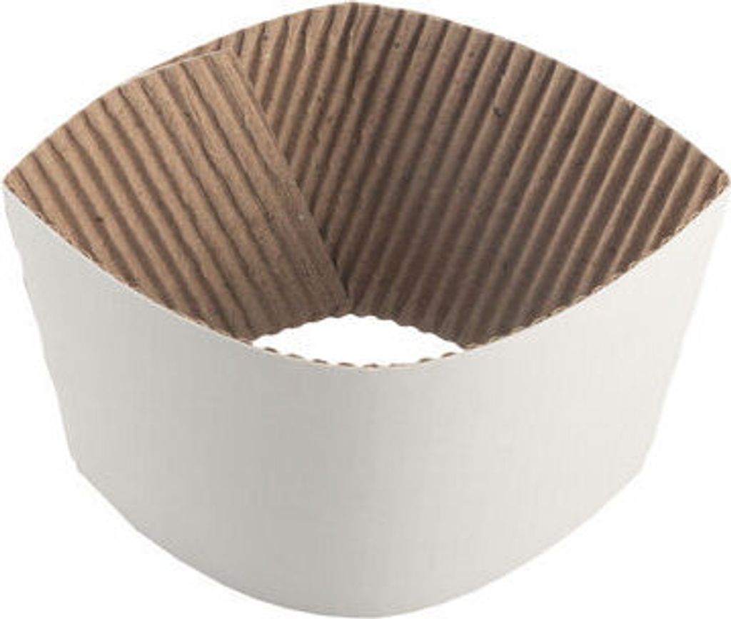 100x Isoliermanschetten für 250-300ml Becher Ø 9cm aus Karton