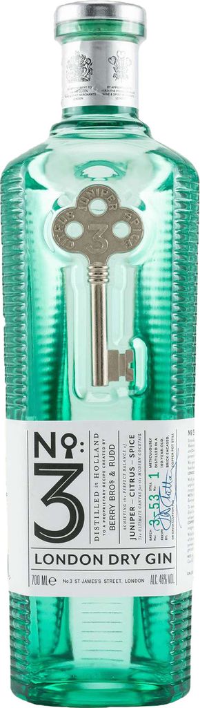 Berry Bros. & Rudd No. 3 London Dry Gin - NL-BIO-01 Produktbild 