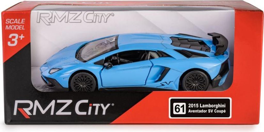 Modell 1:32, RMZ Lamborghini Aventador LP750-4 SV, Blau Produktbild 