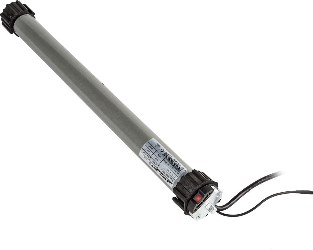 Jarolift Funk-Rollladenmotor TDEF, TDEF 30/13 (30 Nm / SW60) leiser Funkmotor mit Rolling Code, Blockiererkennung, Zwischenposition, IP44, inkl. Ad...