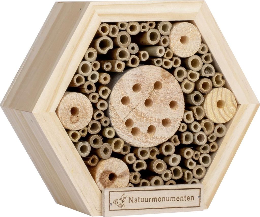 CJ Wildlife Insektenhotel Hexagon natur 16 x 8 x 16 cm Produktbild 