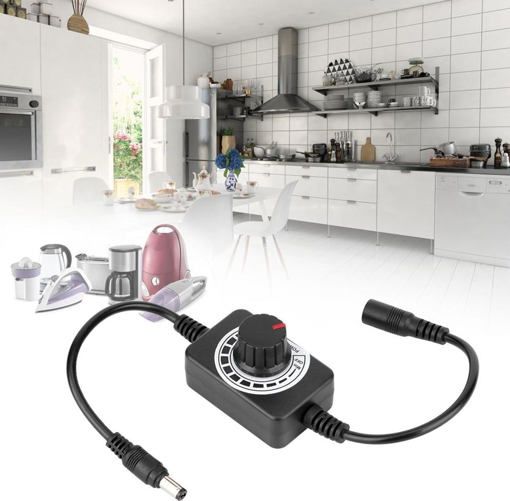 interrupteur de contrôle de vitesse DC 5-24V ajustable Image du produit 