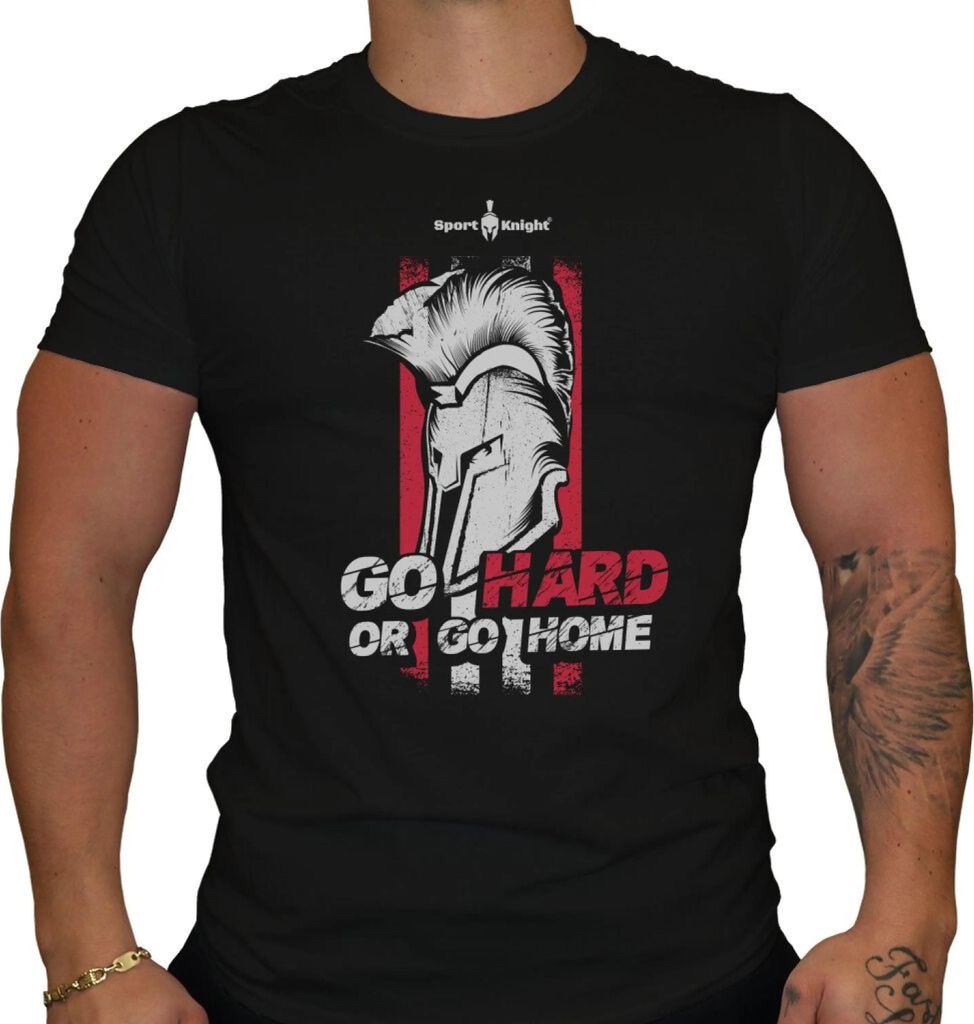 Sport-Knight Herren Fitness T-Shirt "Go Hard or Go Home"