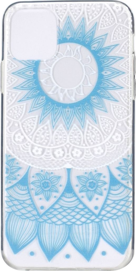 Mobigear Design iPhone 12 Pro Max Hülle Flexibles TPU Backcover - Mandala Blau