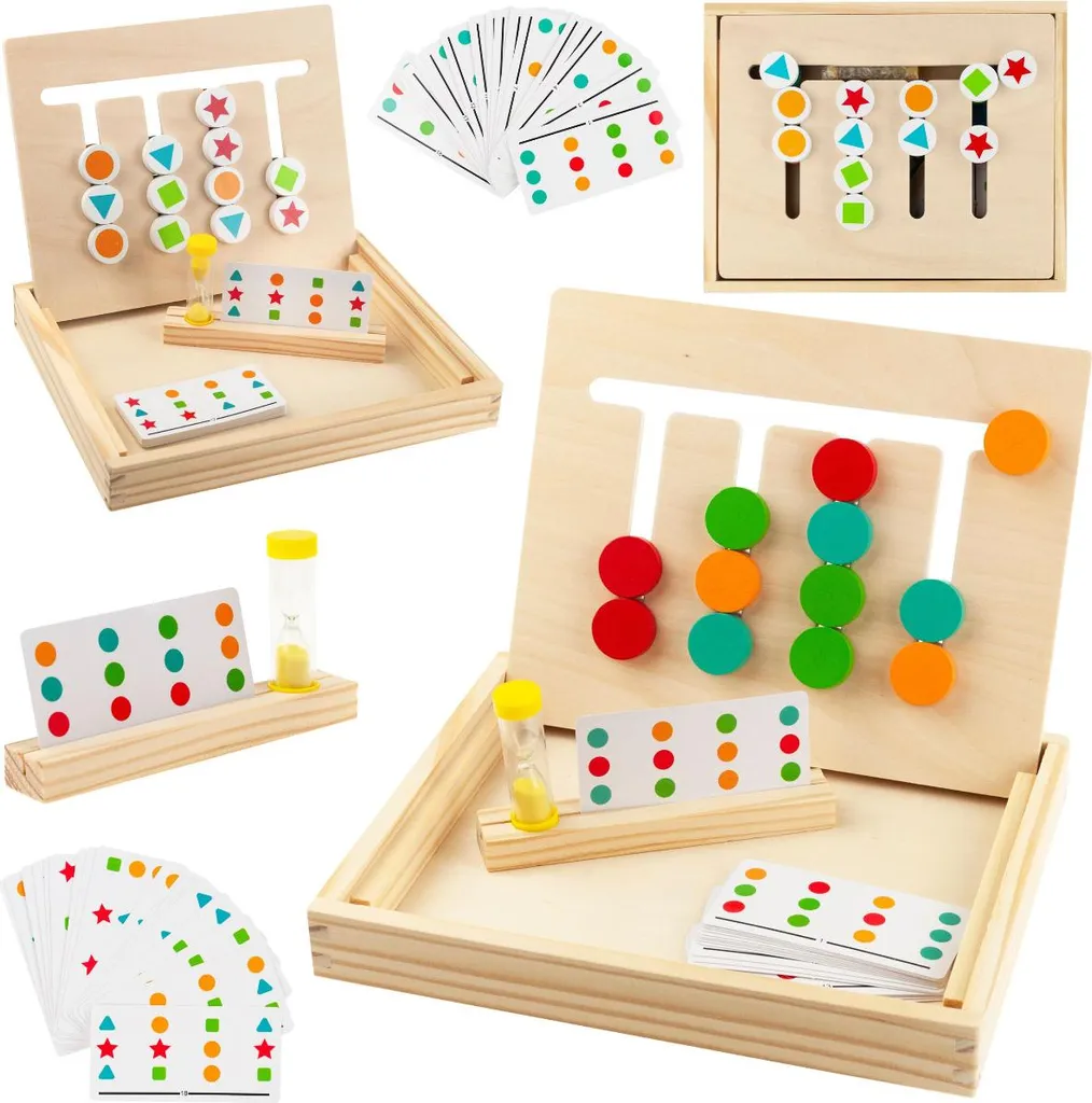 Boîte à Formes en Bois pour Enfant Jouet Éducatif Premier Âge Coloré