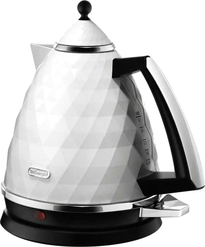 Bouilloire familiale 1,7 Litre DeLonghi blanche pour toute la maison