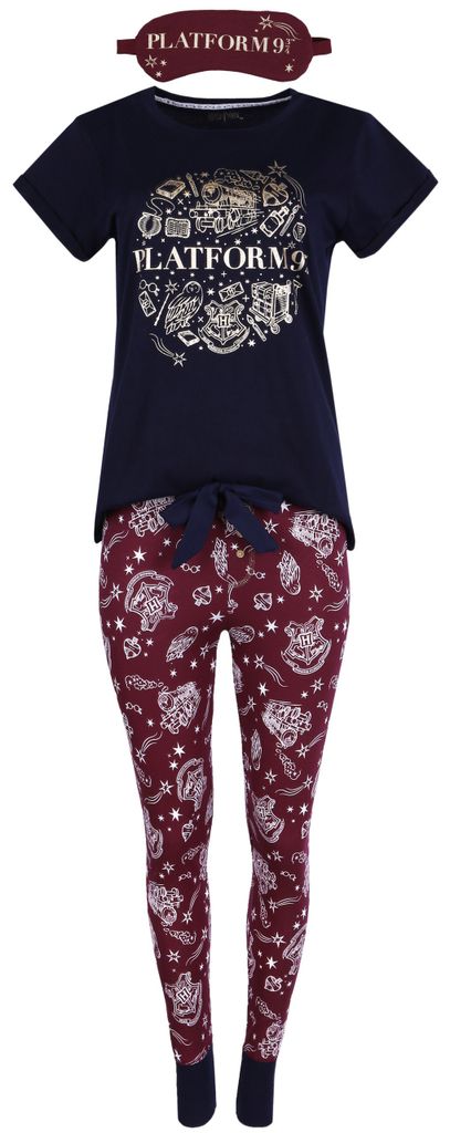 Pyjama Set für Damen PG622 Harry Potter Mode & Accessoires Kleidung Nachtwäsche & Homewear Schlafanzüge 