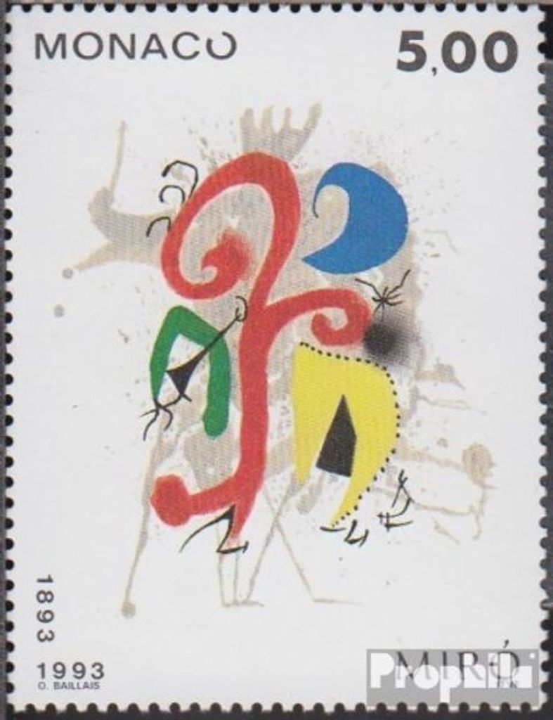Briefmarken Monaco 1993 Mi 2152 (kompl.Ausg.) postfrisch Joan Miro