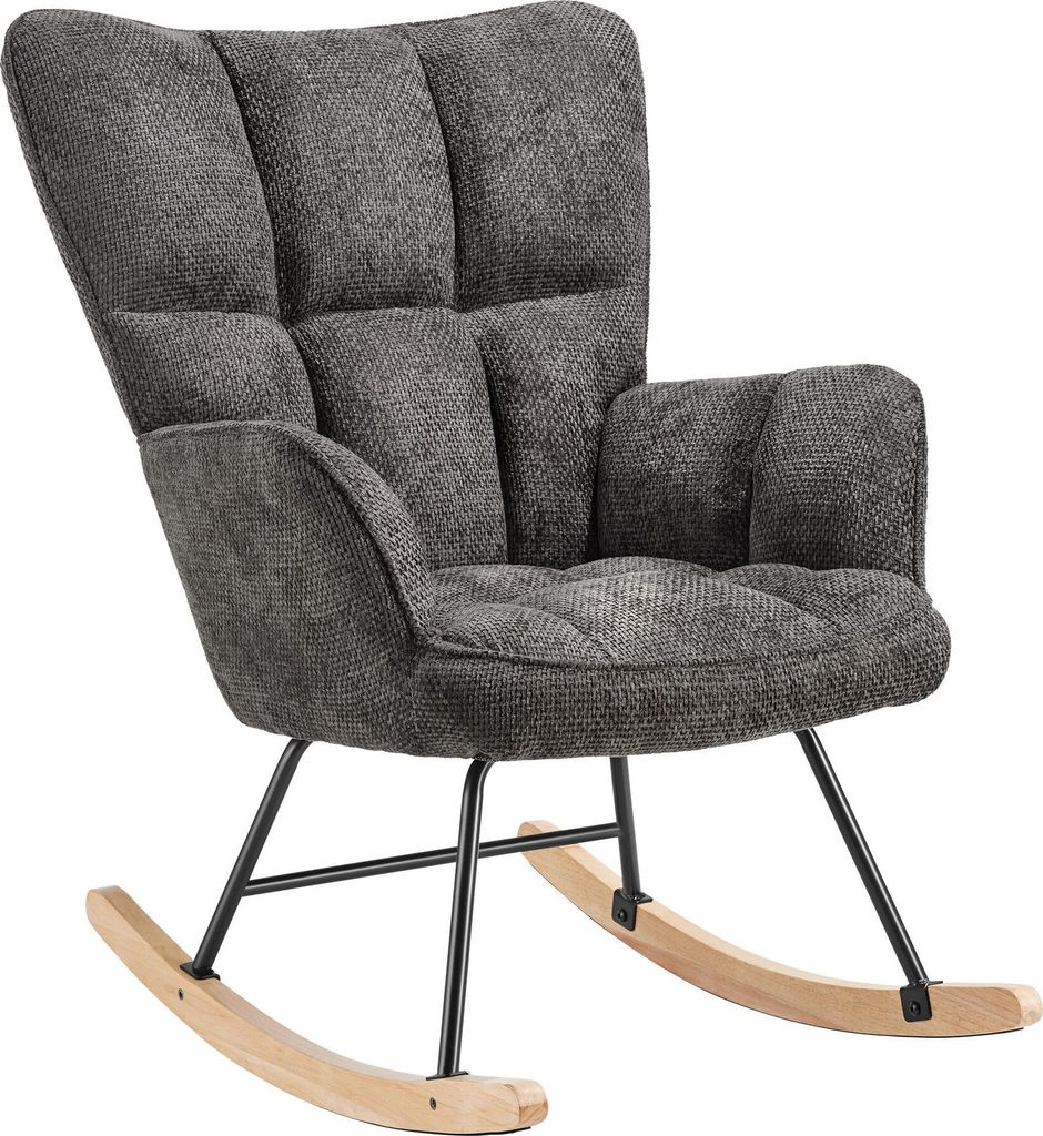 tectake® Schaukelstuhl Torve 68 x 96 x 97 cm, Belastbarkeit Produktbild 