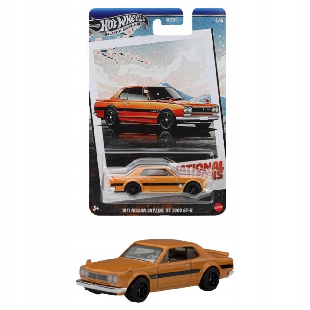 Hot Wheels Auto Vintage 71' Nissan Skyline Ht 2000 Gt Jby89 Image du produit 