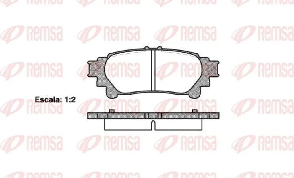 Plaquettes de frein REMSA 1395.00 pour GS IS RC RX et Mirai