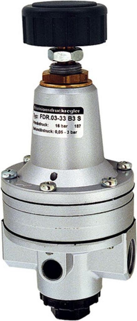 Riegler Präzisionsdruckregler ohne Mano, G 1/4, 0,05-7 bar, hoher Durchfl.