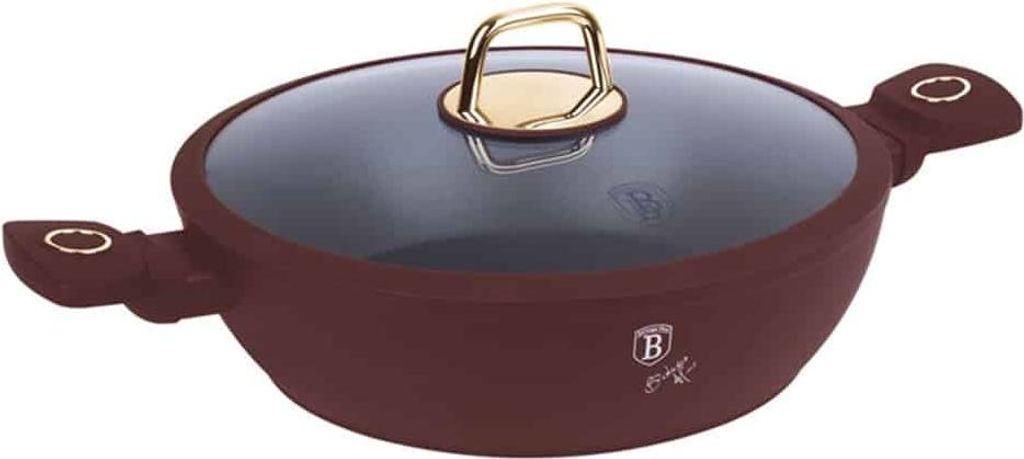 Flacher Kochtopf mit Deckel, Berlinger Haus, BH8039, Leonardo