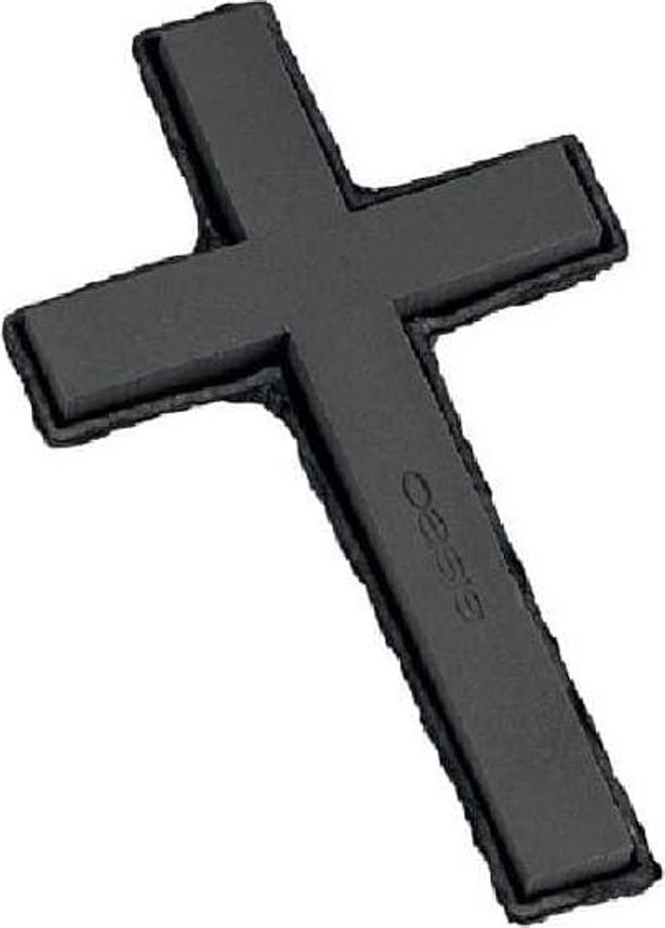 OASIS Black Ideal Nass-Steckschaum Kreuz ANALIZA, Trauerfloristik, Biolit Altpapier Schale, schwarz, 42x26x4,5cm - Nasssteckmasse