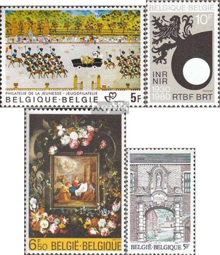 Briefmarken Belgien 1980 Mi 2046,2047,2048,2049 (kompl.Ausg.) postfrisch Jugendphilatelie