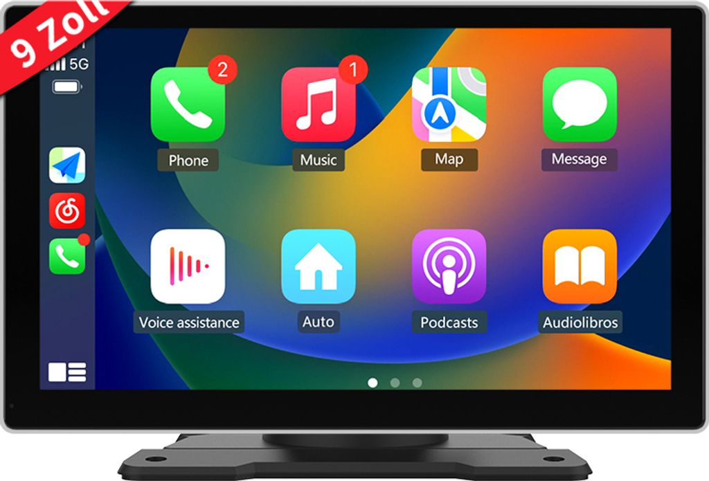 Awesafe 9 Zoll carplay Navigationsgerät Black GPS Bluetooth Obrázek produktu 