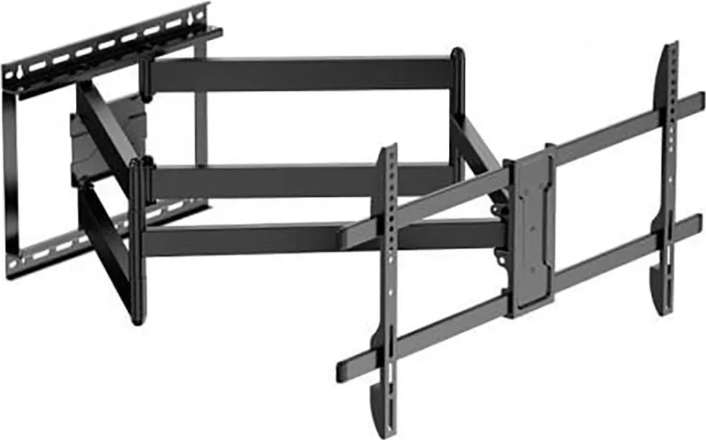 Support TV Mural AISENS Noir Pivotant 60kg pour Grandes TV 43-90"
