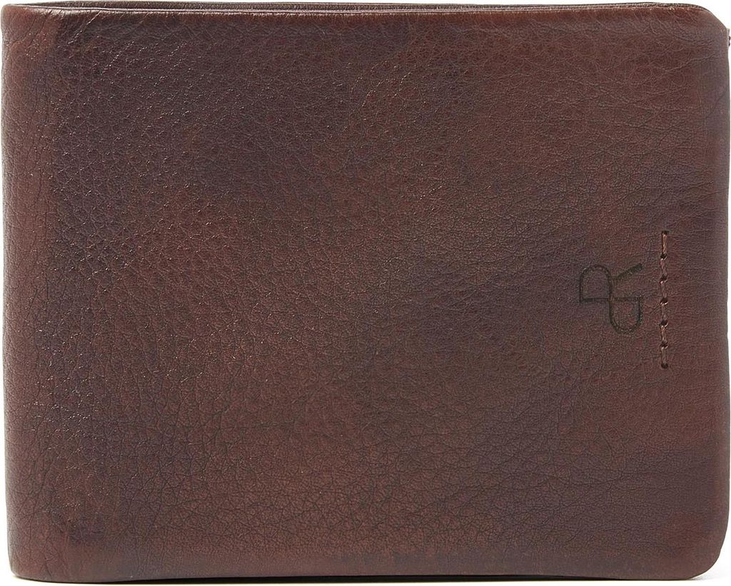 dR Amsterdam Herren-Lederbrieftasche mit Münzfach, RFID und 6 Kartenfächern | 76527