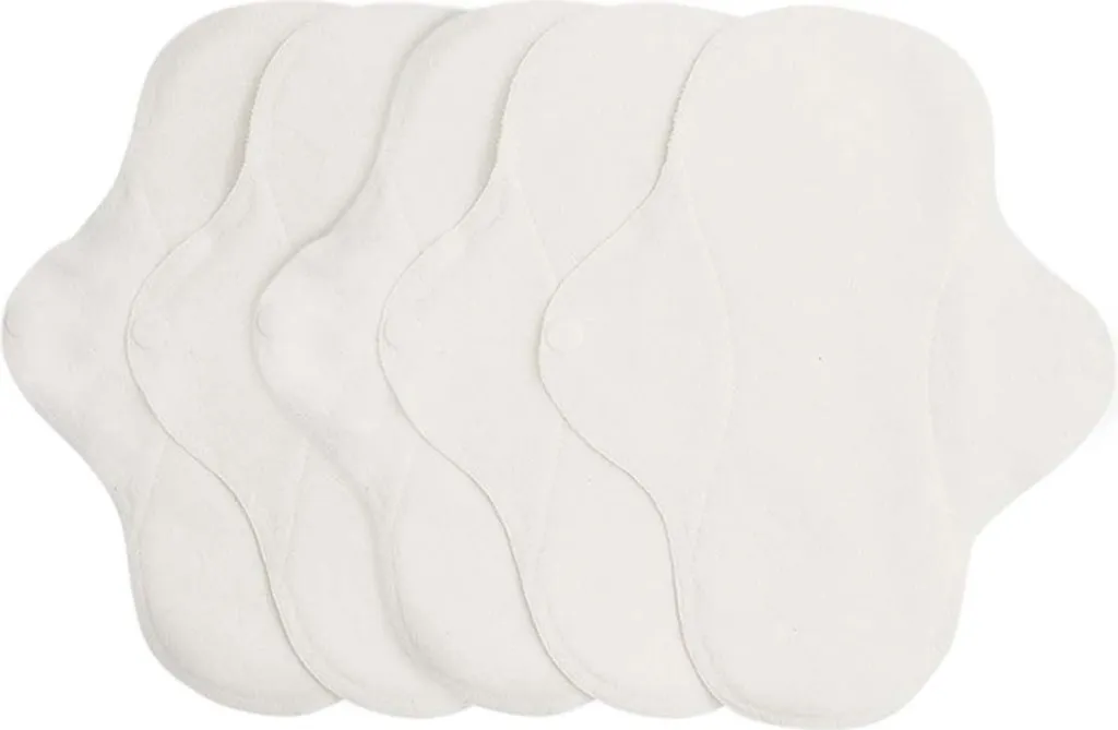 Pads d'entraînement Small blancs avec ailes lot de 5 pièces absorbantes