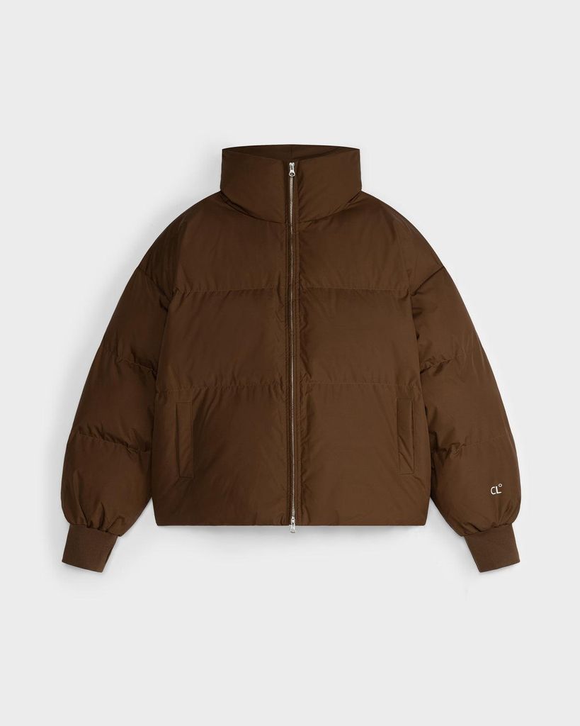 Kenpa Mid Puffer Brown Winterjacke (SIZE S)