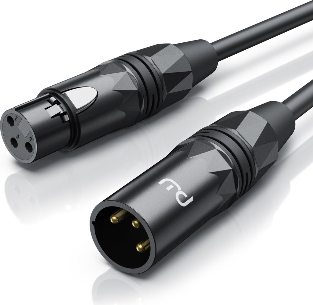 Primewire XLR Audio Kabel, XLR Stecker zu Buchse, NF-Audiokabel - 10m