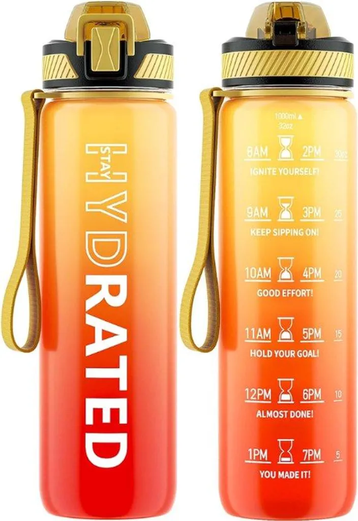 Gourde Bouteille d'eau Sport de 750ml en Inox Sans BPA pour Adulte